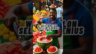 This Watermelon Seller’s GeniusTrick Will Blow Your Mind!  #StreetFood #LifeHack #RefreshingIdea