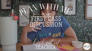 My first class discussion || PLAN WITH ME High School Teacher