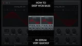 Super quick deep wob bass in Serum for #DNB #shorts #JumpUp #neurofunk #EDM