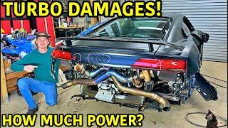 Rebuilding A Wrecked 2020 TWIN TURBO Audi R8 Part 3!!!