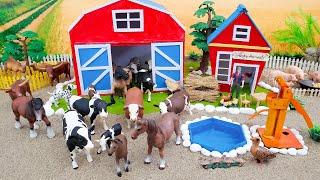 DIY how to make Cattle Farm Village - Cow, Horse Farm Diorama - Barn Animal - Animal Farm