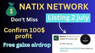 Earn free 100$ l Natix network airdrop l crypto new airdrop