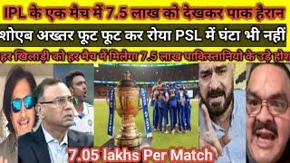 Pak Media & Shoaib Akhtar Shocked On 2025 IPL Match  7.05 Lakhs Fees Per Match | Pak Reacts