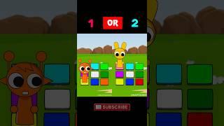 Sprunki Pick The Right Costume Pack Animation #sprunki #shorts #animation