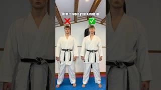 How to wear your karate uniform…