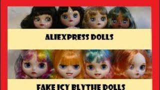 Aliexpress Week, Aliexpress Blythe Doll Haul, Icy Nude Factory Blythe Dolls, Fake Blythe Dolls