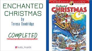 [Completed Coloring Book] Enchanted Christmas by Teresa Goodridge