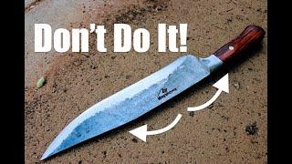 3 Common Mistakes: Beginner Knife Makers In Blacksmithing And Knifemaking