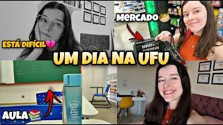 UM DIA DIFÍCIL COMIGO NA UNIVERSIDADE FEDERAL l Rotina de estudante universitária!!!