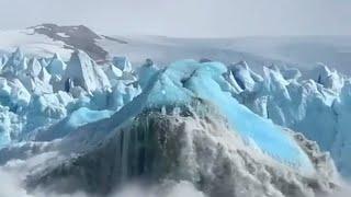 Incredible GLACIER CALVING & TSUNAMI WAVE Caught On Camera! | Glacier Wall Collapse