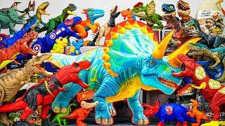 Jurassic World Unboxing Review ASMR | Dinosaur Toys Mystery Box, T-Rex, Therizinosaurus, Triceratops