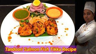 Tandoori Salmon Recipe | Tandoori Salmon Fish | Grilled Salmon | Tandoori Salmon Tikka (Fish Tikka).