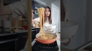 10 minute Chinese egg tomato noodles, you can use this recipe for any noodles or pasta!