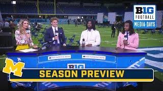 Michigan's Max Bredeson, Donovan Edwards & Makari Paige Preview the Season | B1G Football Media Days