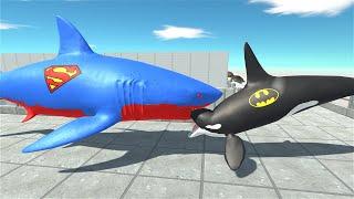 SUPERMAN MEGALODON DEADLY TOUR - Animal Revolt Battle Simulator