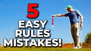 5 golf rules mistakes that WILL cost you a penalty shot!