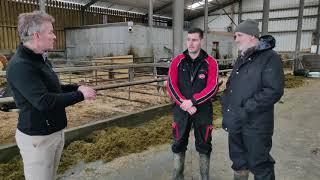 Jack Madigan open day - new entrant with Fleckvieh cows being milked with a Lely robot