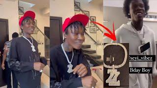 Zinoleesky Challenge and Copy Seyi Vibez New Diamond Chain as he Splash 100M to Buy his Own