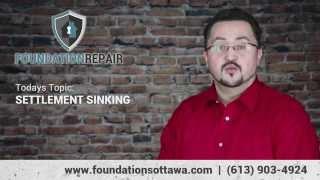 Foundation Settlement Sinking - Foundation Repair Ottawa