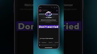 Your personal assistant is here ! #digitallifestyle #internetbrowsing #ai #browser