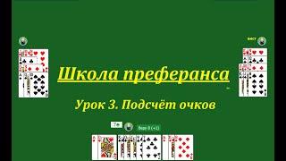 Школа преферанса. Урок 3.  Подсчёт очков