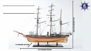 CSS Alabama w/o Sail- Tall ship model building by Old modern handicrafts