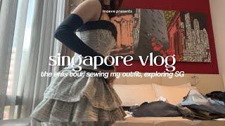 SINGAPORE VLOG | flying to see the eras tour, sewing my own outfit, exploring the city (Part 1) ️