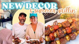 A SUMMER DAY IN THE LIFE AT THE BEACH | SUMMER GRILLING AND SIDE'S | NEW HOME DECOR HAUL