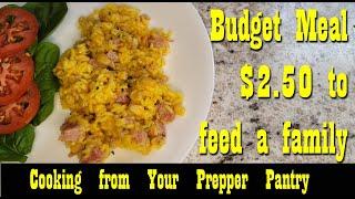 Budget Friendly Prepper Pantry Meal ~ Cooking from your Prepper Pantry ~ Easy & Inexpensive