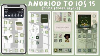 HOW TO CUSTOMIZE ANDROID PHONE TO iOs 15 | AESTHETIC HOME SCREEN LAYOUT IDEAS | Angel Paner