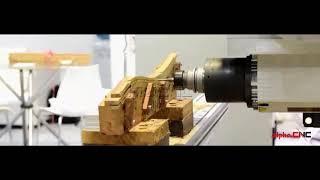 Tenon-and-mortise working and Shaped strip processing by Alpha five-axis CNC Router