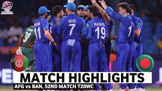 Afghanistan vs Bangladesh T20 World Cup Match Highlights | T20 World Cup 2024 | AFG vs BAN 2024