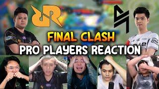 SHOCKED! PRO PLAYERS REACTION TO RRQ VS BLACKLIST FINAL CLASH...