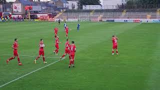 Will Jarvis scores from the spot, Shelbourne vs St. Joseph's of Gibraltar.