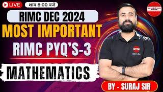 RIMC DEC 2024 MOST IMPORTANT RIMC PYQ'S - 3| BY - SURAJ SIR |  MISSION RIMC DEC 2024 LIVE#doa #rimc