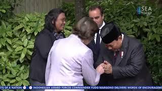 Minister Prabowo, Marsudi Meet President Macron at Élysée Palace