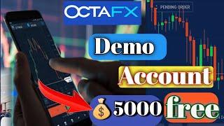 How to Octafx demo account trading in $5000 in hindi