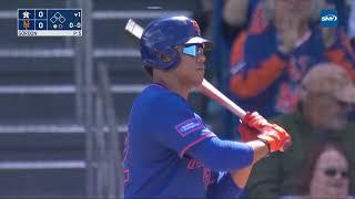 JUAN SOTO HOMERS IN HIS FIRST SPRING TRAINING AT-BAT AS A MET! 