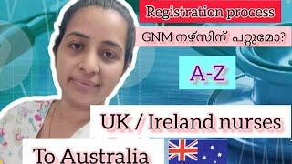 Uk / Ireland Nurses to Australia /How to do  registration/steps and expense