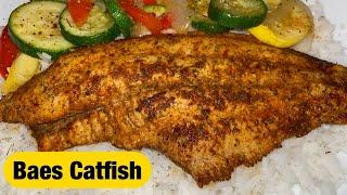 Baes Catfish Over Rice with Veggies | Cuttin Up With Bae | Chef Bae