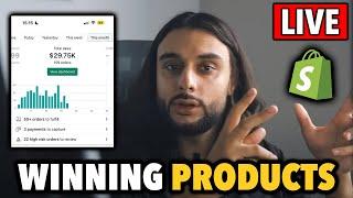  Shopify Dropshipping FINDING WINNING OCTOBER PRODUCTS LIVE With (THE ECOM KING)