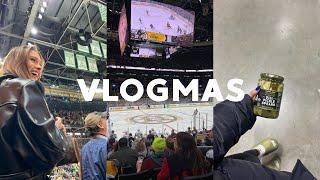 VLOGMAS 2021 | making our tree decorations! boston bruins game & more :)