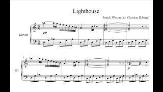 Lighthouse (Patrick Watson) as a "real" piano piece (with music sheet for your skype piano lesson)