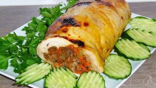 РУЛЕТ ИЗ КУРИЦЫ   ОЧЕНЬ ВКУСНАЯ ХОЛОДНАЯ ЗАКУСКА!