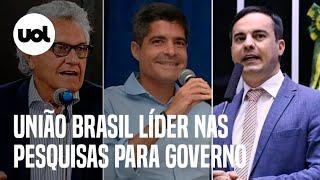 União Brasil e MDB são os partidos com mais candidatos em 1º lugar nas pesquisas para governo