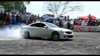 LOUD V8 Supercharged G35 (Donuts, burnouts) 1080p