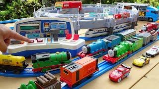 Plarail Shinkansen Mirai Nozomi GO!  Thomas the Tank Engine and Tomica Highway Course