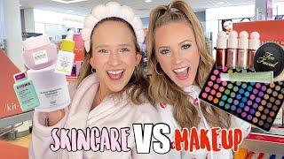 SKINCARE VS MAKEUP ULTA BEAUTY SHOPPING CHALLENGE 🫧