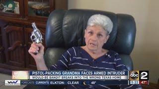 Pistol Packing Grandma Confronts Home Intruder!