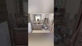 Modern chalet bathrooms 🪵 #sims4